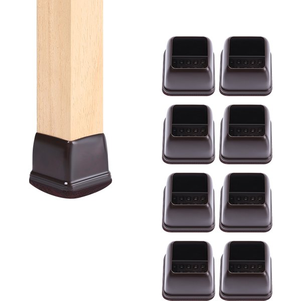 Chair Leg Caps Rubber Feet Protector Stool Table Furniture Leg Cover Non Slip Felt Bottom Pads Round Square Floor Protectors