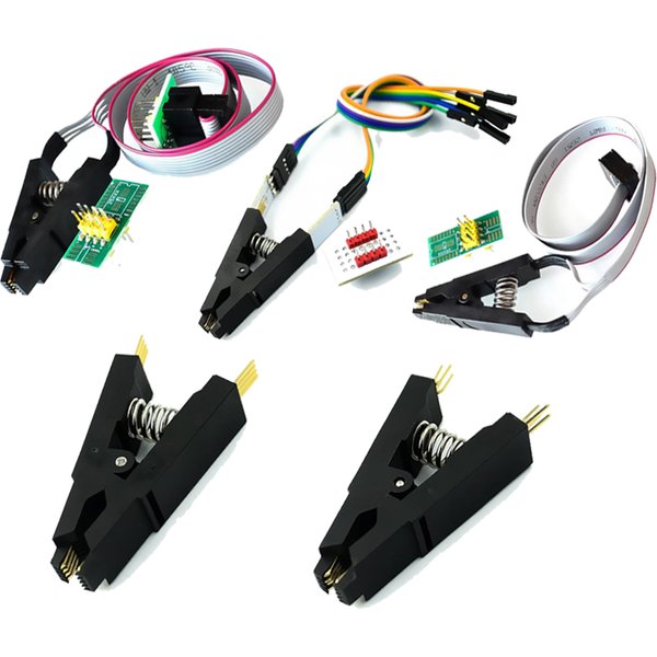 Programmer Test clip SOP8 Eight-pin BIOS clip Wide and narrow body 8-pin universal clip Adapter clip IC Socket Burning chip clip