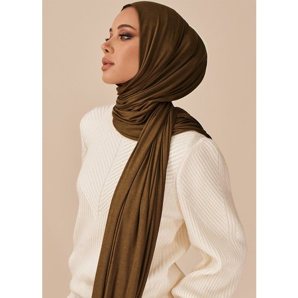 Ramadan muslimischen Frauen Trikot Hijab Schal Schal modale Baumwolle Kopftuch Stretch einfache einfache Kopf wickel Schals afrikanische Frau Turban