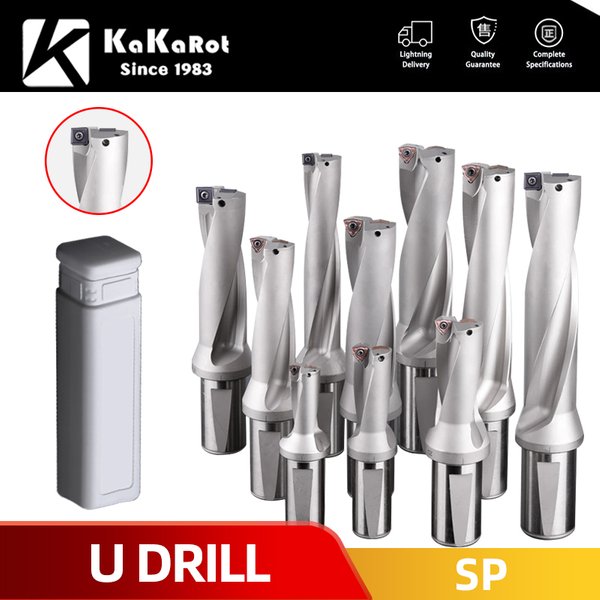 SP série forets insérer forets à métaux 13mm-50mm profondeur 2D 3D 4D indexable U perceuse machines tours CNC eau