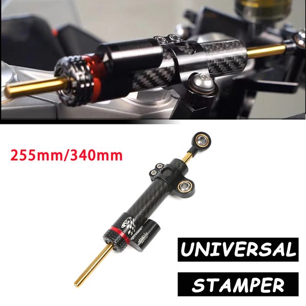 Amortisseur de direction universel réglable pour moto, 340mm/255mm, stabilisateur pour Yamaha MT10 MT-07 MT09 ZX6R YZF R6 CBR650R CB1000R