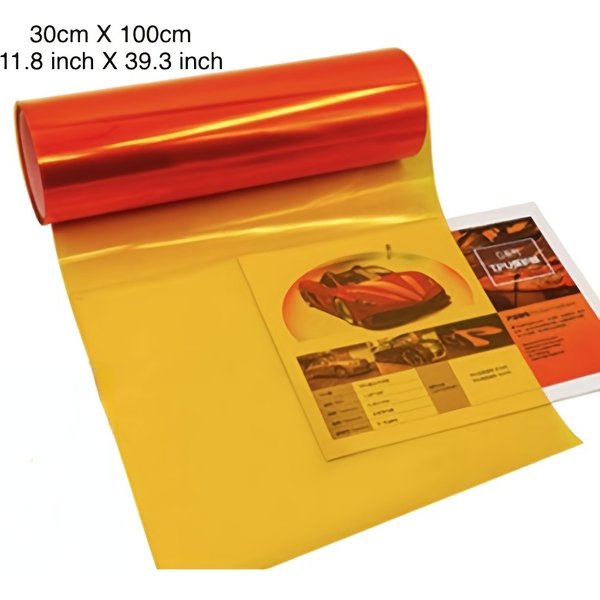 Film de struction ée en Vinyle pour Phare Antibrouillard de Voiture, 30x100cm, Couverture Autocollante, Style Automobile