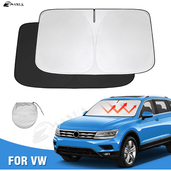 Pare-soleil de pare-brise pliable pour Volkswagen, pare-soleil de fenêtre pour VW Tiguan, blocs de protection contre les rayons UV, 2018 -2020, 2021, 2022, 2023