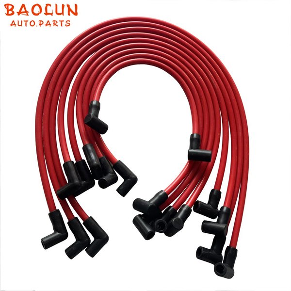 BAOLUN-Jeu de fils de bougies d'allumage, haute performance, HEI SBC BBC 10.5, 350, 383, électronique, 454mm, 9 pièces