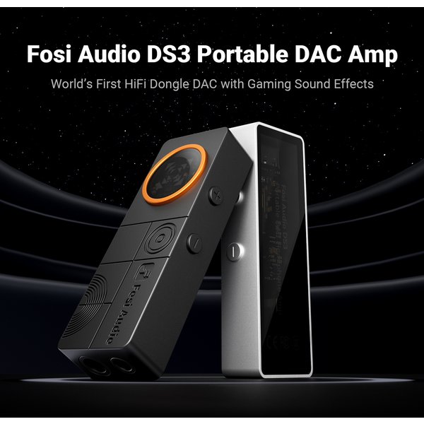 Fosi Audio DS3 Portable DAC Amplifer HIFI Headphone Amplifer Decoder For iPhone and Mobile Devices DAC 4.4mm Balanced/3.5mm Jack