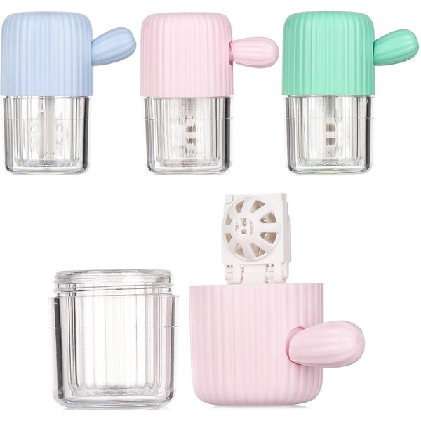 Contact Lens Washer Cartoon Cactus Contact Lenses Cleaning tools Colored Contact Lens Cleaner Stretch Manual Cleaner