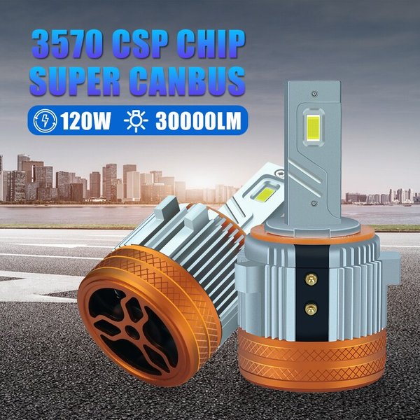 Cardecoding-Lampes de sauna LED, Canbus Plug-and-Play, Csp 30000LM, VW Golf 7, 6 MK6, MK7, Touran, Tiguan, Passat Ice, 120W, 2 pièces