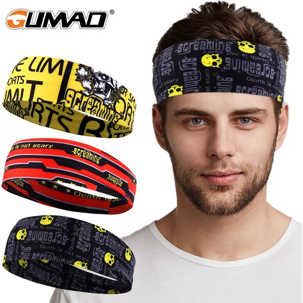 Gothic Schädel Stirnband Schweiß Verband Sport Kopf Haar Band Workout Tennis Fitness Jog Basketball Laufen Scary Schweißband Frauen Männer