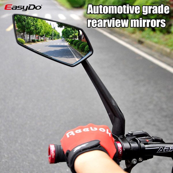 EasyDo rétroviseur de vélo rétroviseurs de moto de cyclisme rétroviseur pour vélo 360 ° Accessoires de vélo de rétroviseur bleu réglable