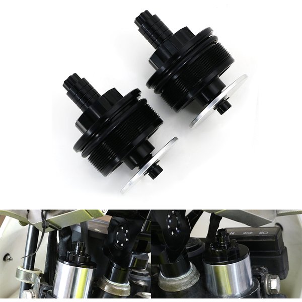 Ajustement pour YZF R6 YZF-R6S FZ6 FZR400 MT-03 TPrévention 500 T-MAX530 countZ750 Super Tenere Moto CNC Fourche Précharge Ajusteurs Boulons Cap