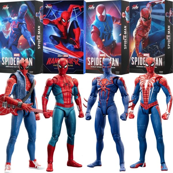 ZDTDS Oryginalny Spider-Man Nowy Strój Day PUNK Scarlet Spider 2099 STRÓJ ROZSZERZONY 1/10 Figurka Akcji Marvel Model Zabawka Prezent