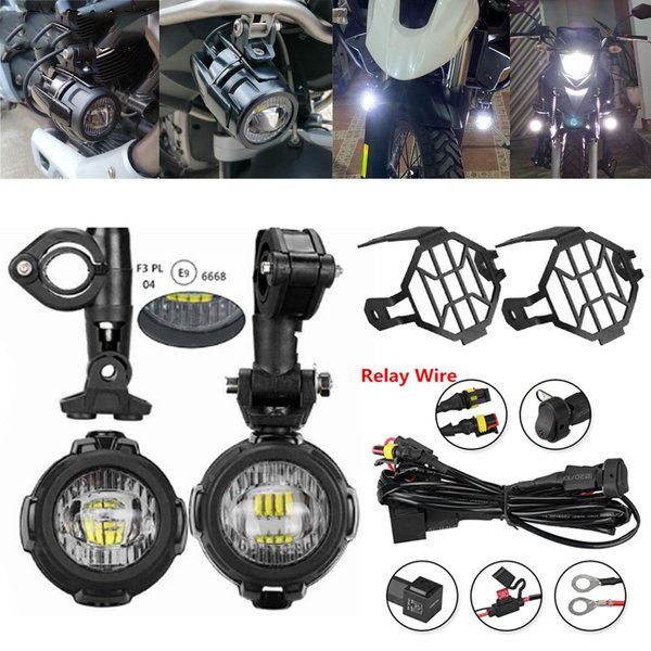Phare antibrouillard universel pour motos, feu de conduite auxiliaire Led pour BMW R 1200GS R1250GS ADV F800GS K1600,Honda CRF1000L