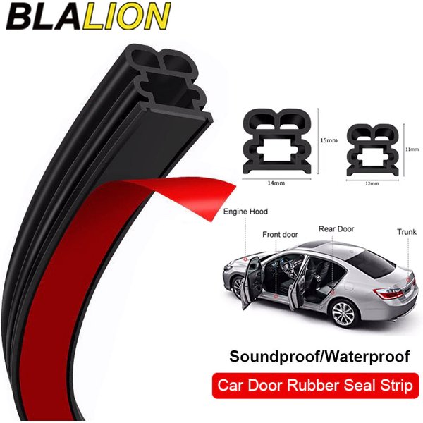 BLALION joints de porte de voiture Double couche bandes d'étanchéité automatiques Protection insonorisée bande d'étanchéité en caoutchouc étanche pour capot de coffre de porte