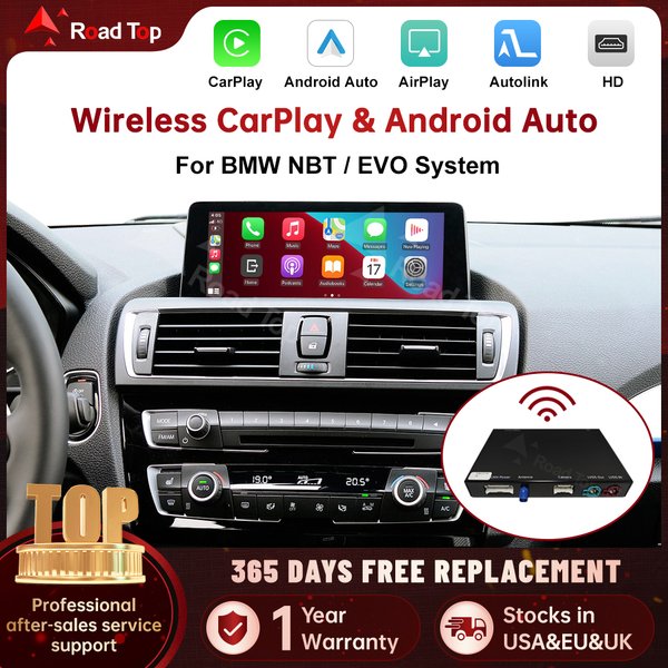 RoadTop Wireless CarPlay für BMW NBT EVO 1 2 3 4 5 6 7 Serie X1 X3 X4 X5 X6 MINI F56 F15 F16 F25 F26 F48 F10 F22 F20 F30 F32