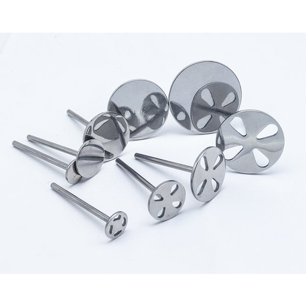 Nouveau! Disque de papier de ponçage en acier inoxydable, disque métallique rond de 3/32 pouces, forets à ongles, accessoires 10mm,15mm, 20mm,25mm,,30mm 35mm