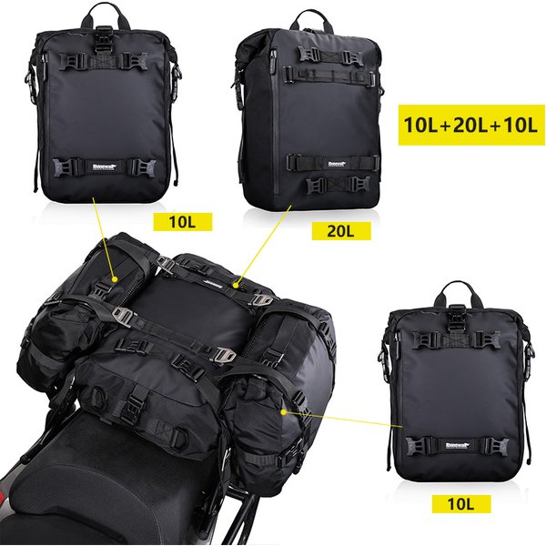 Motorbike Motorcycle Luggage Pack Multi-Function Waterproof Motocross Rear Seat Bag 10L 20L 30L Outdoor Riding Backpack