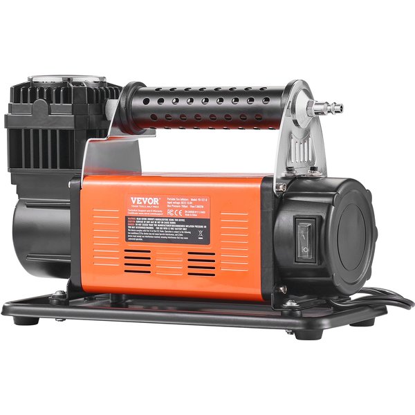 SucceBuy Reifenfüllerkompressor 6–10 CFM Hochleistungs-Luftkompressor Doppelzylinder 150 PSI Luftpumpe mit Adaptern für LKWs Auto