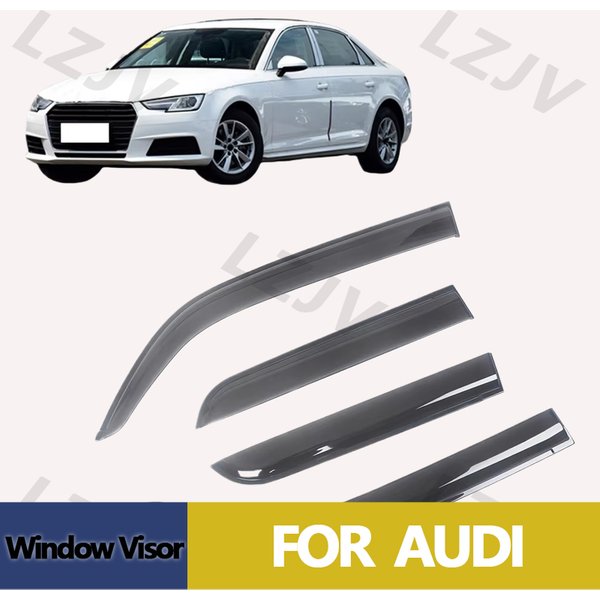 New Window Visor For AUDI A4 B9 8W SEDAN 2017 2018 2019 2020 2021 2022 2023 Wind Deflectors Rain Guards Door Visor Vent Shades
