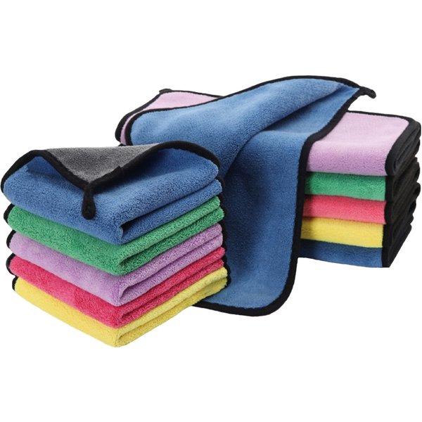 1/2PCS High Quality Microfiber Coral Fleece Car Wash Towel Car Detailing Care Cleaning Drying Cloth Auto Accessories 30/40/60CM