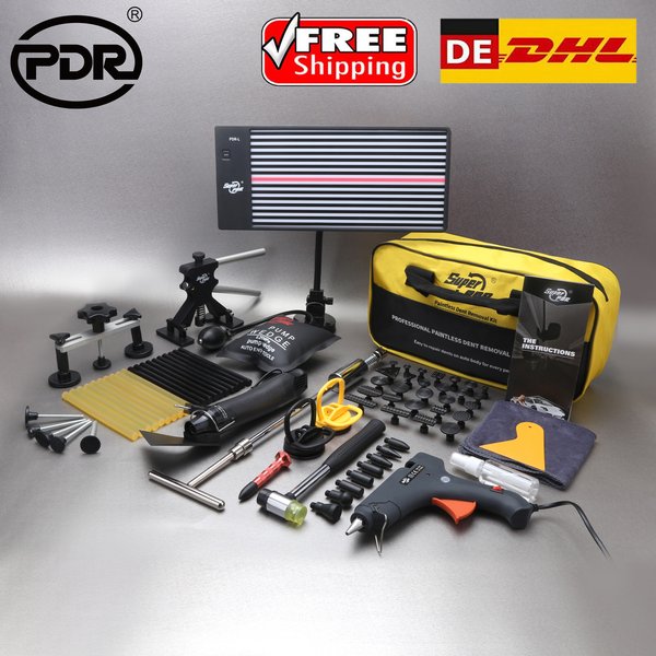 PDR Professionelles Set Lackfreie Autobeulenreparatur Mit Beulenzieher und Saugnapf Für Karosserieoberflächenreparatur Auto