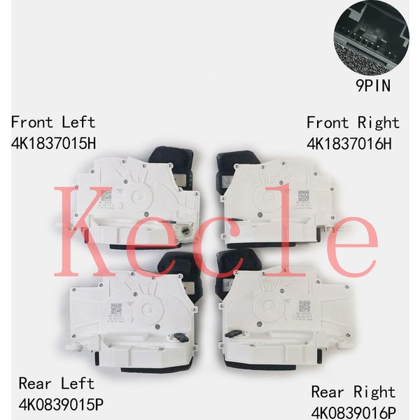 Serrure de porte pour Audi R S6 R S7 Q 6 Q 8 A 6 S6 A 7 R SQ8 A Q6E 4K1837015H 4K1837016H 4K0839015P 4K0839016P