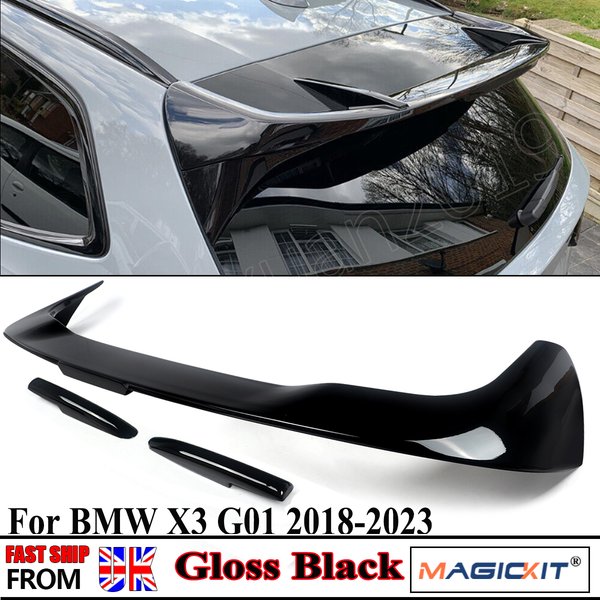 Für BMW G01 X3 M Performance Style 2018 2019 2020 2021 2022 2023 Heckdach-Spoilerlippe Flügel Hochglanz Schwarz Heckdach-Spoilerlippe