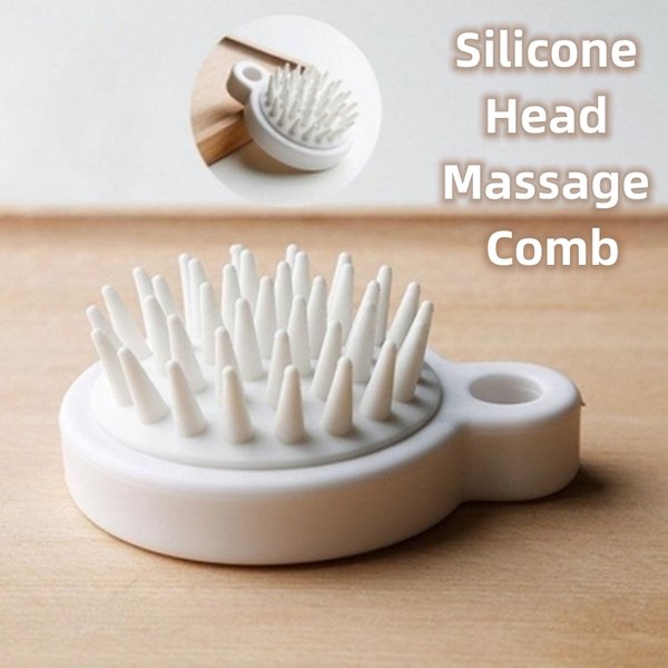 1pc Silikon Kopfhaut Massage gerät Shampoo Bürste, weiche und flexible Werkzeug kopf Massage gerät Kamm, weich und sanft für dünnes und dickes Haar