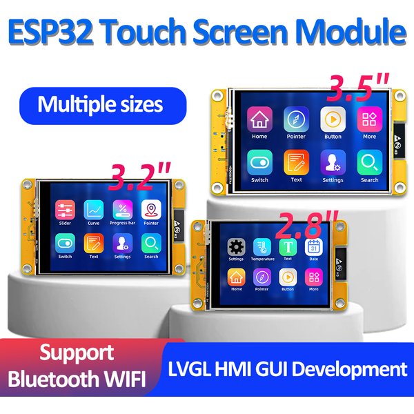 Płytka rozwojowa ESP32 Arduino LVGL WIFI Bluetooth z inteligentnym ekranem dotykowym LCD TFT o przekątnej 2.8/3.2/3.5/4 cala, rozdzielczość 240*320