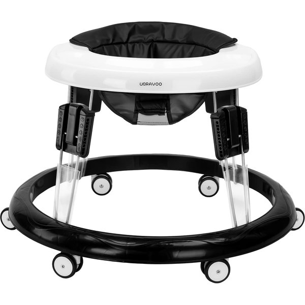 Adjustable Baby Walker Aids, Easy to Clean Tray, Universal Rollator, Anti-Rollover Folding Walker for Girls & Boys 6-18 Months