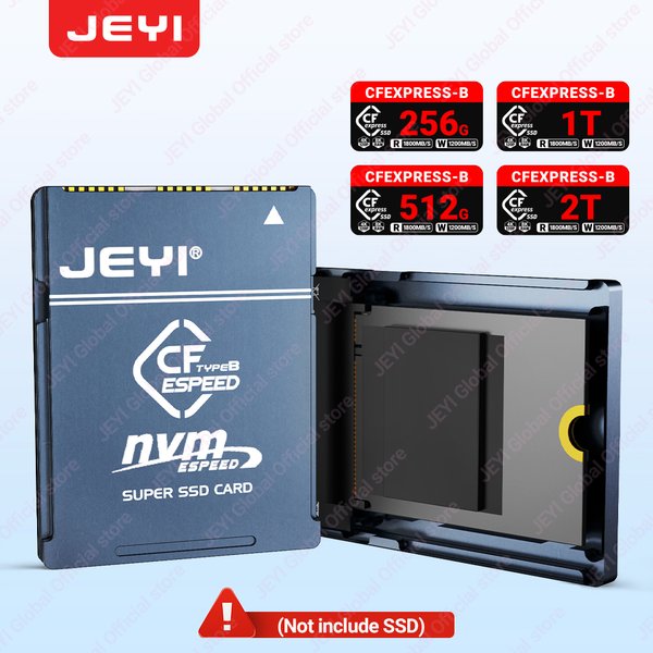 JEYI M.2 2230 NVMe SSD zu CFE Typ-B Adapter Erweiterungsspeicher CFexpress-Karte für NIKON Z6/Z7/Z8/Z9/D6, CANON R3/R5C/R63, Fuji XH2