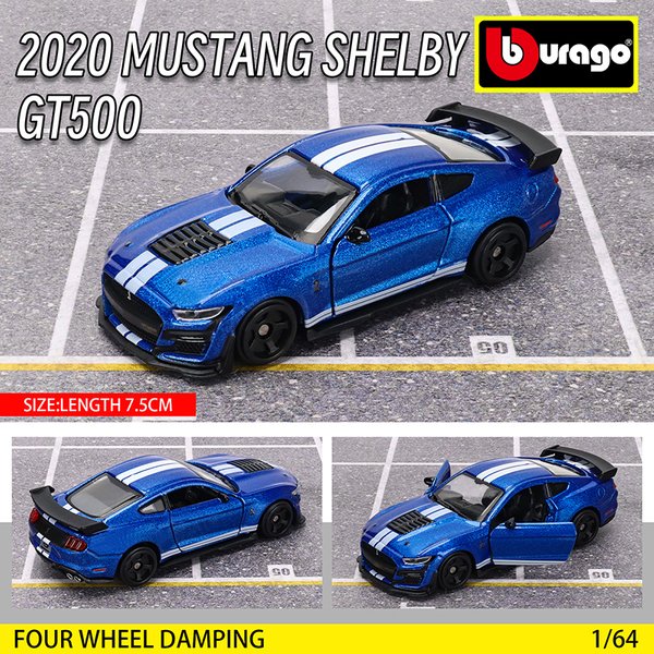 Bburago1:64 Ford GT500 modèle Multiple petite Collection voiture alliage modèle jouet cadeau scène décoration classique et exquis