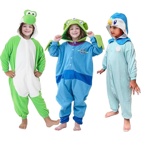 Kids Kigurumi Baby Onesies for Children Cartoon Pajamas Animal Cosplay Costume Halloween Christmas Outfits Boys Girls Homewear