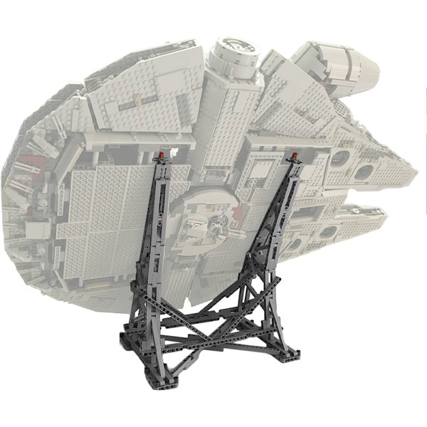 Nouveau support d'affichage pour le modèle vertical Millennium 75192 Falcon Starfighter, support de présentation, briques à assembler, jouet pour enfants, cadeau de Noël