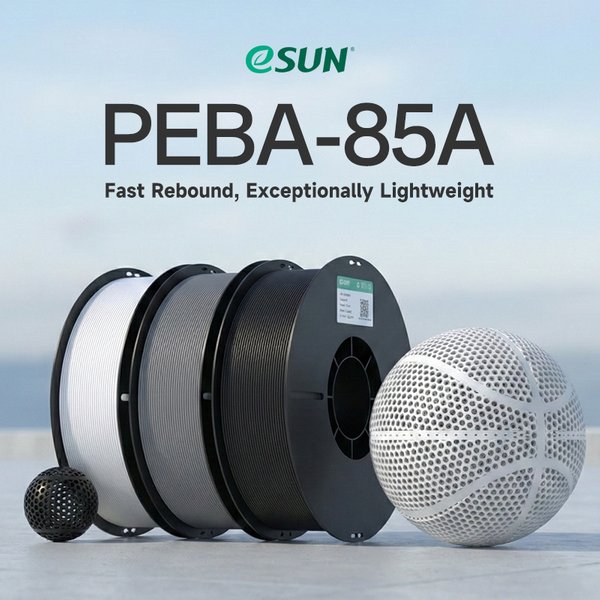 ESUN 3D-Filament PEBA-85A 3D-Druckfilament 0,8KG 1,75MM Hochelastisches PEBA-85A für Bambu Lab Kältebeständiges PEBA-Filament