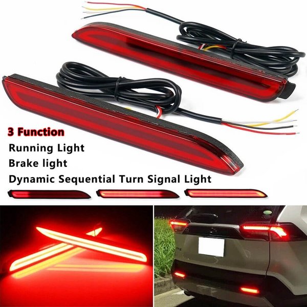 Dla Toyota RAV4 Camry LED Tylny Odblask Zderzaka Światło Stop Tylne Światło Przeciwmgielne do Lexus IS-F GX470 RX300 Sienna Venza Reiz Innova