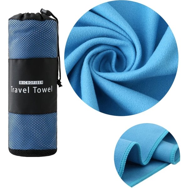 Serviette de plage de sport à séchage rapide, microcarence, optique extérieure, voyage, fitness, jogging, natation, yoga, grande serviette de mer naturelle