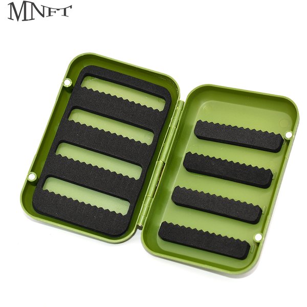 MNFT 1PCS ABS Kunststoff Schaum Fliegen Angeln Fliegen Locken Box Fliegen Binden Künstliche Insekten Köder Haken Fall Boxen Fisch zubehör L S