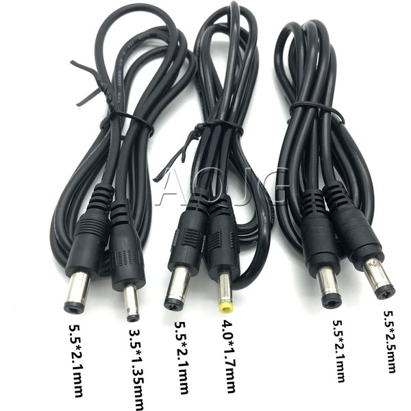DC Power 5,5x2,1mm Stecker auf 5.5*2,5mm 3.5*1,35mm 4.0*1,7mm stecker Kabel 1M