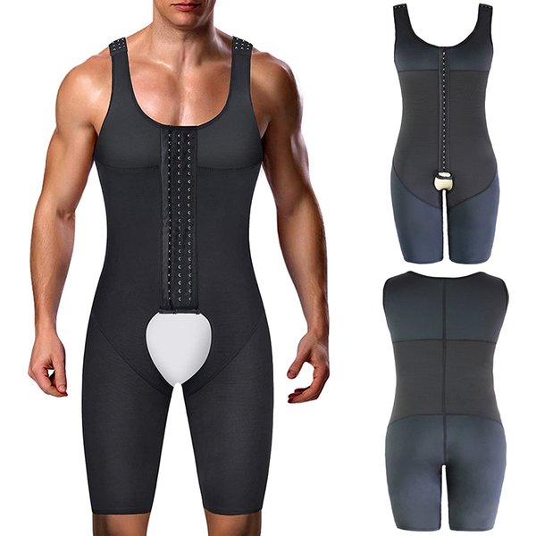 Body amincissant pour hommes, contrôle du ventre, modelant tout le corps, compresse, sous-vêtements abdominaux, respirant, perte de poids, grande taille
