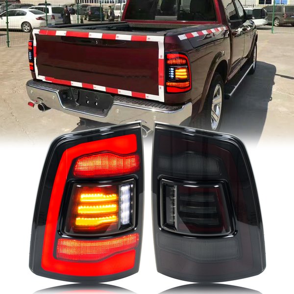 LED-Rückleuchten für Dodge Ram 1500 2500 3500 2009–2018, dynamische Animation der 4. Generation, sequentielle Blinker-Rücklichter-Baugruppe