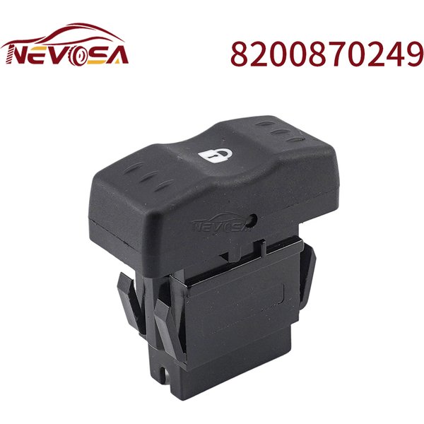Bouton de commutation du système de verrouillage de porte de voiture, pour Dacia Logan 1 MCV 2004 – 2015 8200870249 82008-70249 82 00 870 249 5 broches Orange