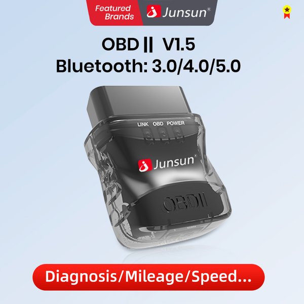 Junsun – samochodowy skaner radiowy, mini adapter Bluetooth ELM327 OBD2, narzędzie do diagnostyki samochodowej.