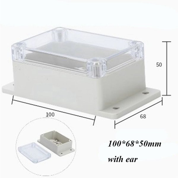 Neue Wasserdichte Outdoor-Anschlussdose Transparentes Kunststoffgehäuse für Elektronische Instrumente 10 Stile Elektrische Projektboxen