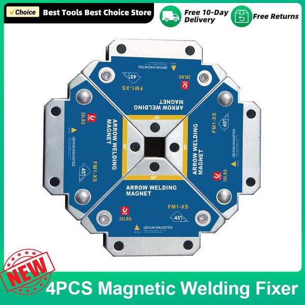 4PCS Magnetic Welding Fixer Welding Positioner 45° 90° 135° Multi-Angle Magnet Weld Positioner Ferrite Auxiliary Locator Tools