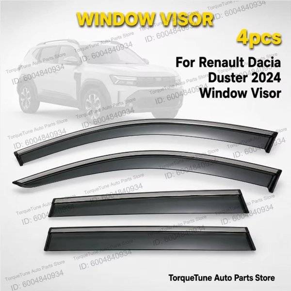 Déflecteur de vitre latéral Premium à installation facile pour Renault Dacia Duster 2024, pare-pluie, ajustement direct