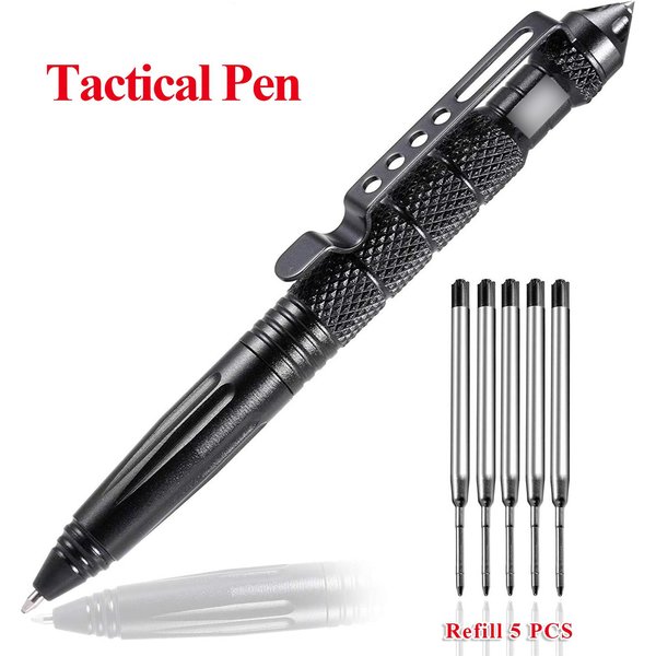 Portable Tactical Pen Self Defense Pen Aviation Aluminum Emergency Glass Breaker Pen Security Protection Survival EDC Multitool
