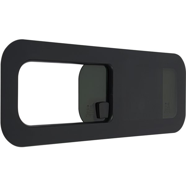 780×280mm horizontales Schiebefenster für Wohnmobile, Aluminiumrahmen, isoliertes gehärtetes Sicherheitsglas mit sicherem Sichtschutzschloss für Wohnmobile, Camper, Anhänger, modifizierte Vans