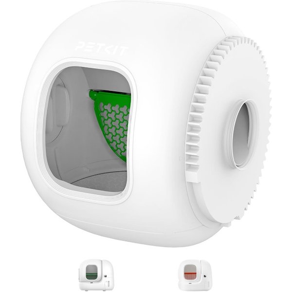 PETKIT Verbesserter Auslaufsicherer Zylinder für Max1//2 Katzentoilette, Inklusive Magnetischem Entferner und Sieb, Katzenstreu-Matte Max