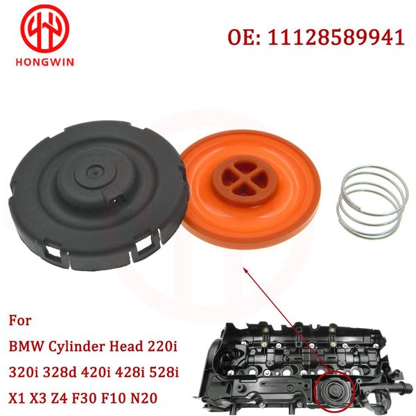 11127588412,11128589941,11127625477,11127810584 Engine PCV Valve Cover Repair Kit With Membrane For BMW F30 F10 N20 3 5 Series