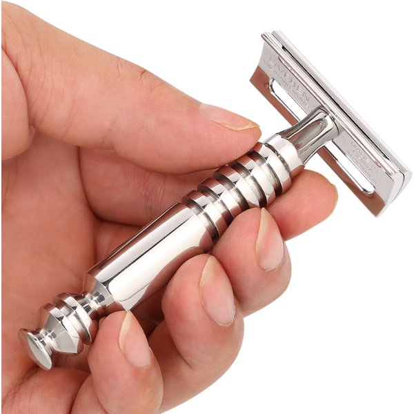 Rasoir de sécurité à Double tranchant en acier inoxydable 316L pour hommes, classique luxueux pour superbe rasoir pour hommes, barbier